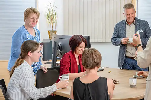 Kaffeepause STB BIBU Team